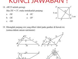 Jika DE = CF Maka Tentukanlah Panjang DE OE OD OC OF