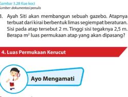 Ayah Siti Akan Membangun Sebuah Gazebo Atapnya Terbuat Dari Kirai Berbentuk Limas Segiempat Beraturan Matematika Kelas 6