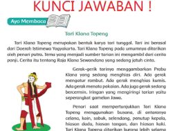 3 Informasi Teks Nonfiksi Berjudul Tari Klana Topeng Tema 6 Kelas 6
