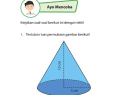 Kunci Jawaban Matematika Kelas 6 Halaman 121 122 Tentukan Luas Permukaan Gambar Berikut 12 cm 5 cm