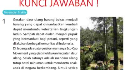 Kunci jawaban Matematika kelas 7 halaman 159 Gerakan daur ulang barang bekas menjadi barang yang dapat dimanfaatkan kembali