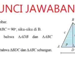 Diketahui m∠ABC = 90° Siku-siku di B Tunjukkan Bahwa ∆ADB dan ∆ABC Sebangun