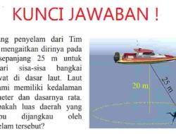 Penyelam Dari Tim SAR Mengaitkan Dirinya Pada Tali Sepanjang 25 m