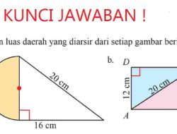 Luas Daerah yang Diarsir Dari Setiap Gambar Berikut 20 cm 16 cm