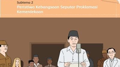 Bacalah Kembali Bacaan Peristiwa Pembacaan Teks Proklamasi Kemudian Tuliskan Tema 7 Kelas 5 Halaman 83