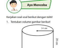 Bak Penampungan Berbentuk Tabung Tingginya 2 Meter dan Panjang Diameter 14 dm
