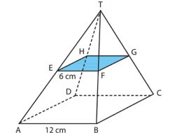 Sebuah Limas Alasnya Berbentuk Persegi Seperti Pada Gambar di Bawah Ini Diketahui Bidang EFGH