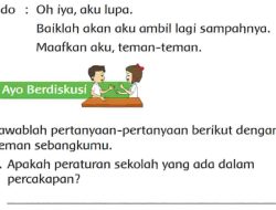 Apakah Peraturan Sekolah yang Ada Dalam Percakapan Kunci Jawaban Tema 6 Kelas 2 Halaman 96