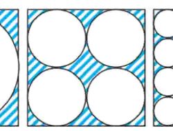 Berikut Ini Diberikan Gambar Tiga Persegi dengan Ukuran Sama Di dalam Dibuat Lingkaran