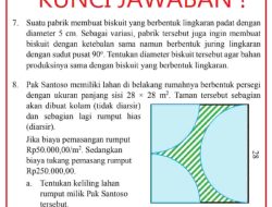 Pak Santoso Memiliki Lahan di Belakang Rumahnya Berbentuk Persegi dengan Ukuran Panjang sisi 28 × 28 m²
