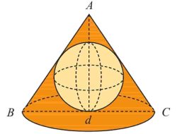 Bola di dalam Kerucut Gambar di Samping Merupakan Suatu Kerucut dengan AB = AC = BC = d