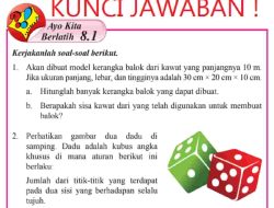 Kunci Jawaban Matematika Kelas 8 Halaman 132 133 134 135 Semester 2 Ayo Kita Berlatih 8.1