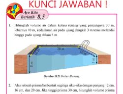 Kaleng Berbentuk Balok Berukuran 10 dm × 8 dm × 6 dm Berisi Air Penuh Bila Air Itu Dituangkan