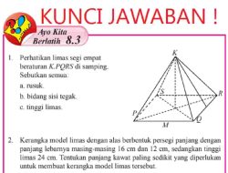 Limas Tingginya 36 cm dan Tinggi Rusuk Tegaknya 39 cm Jika Alasnya Berbentuk Persegi Maka