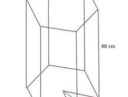 Prisma Tegak Segienam Beraturan ABCDEF GHIJKL Mempunyai Panjang Rusuk Alas 10 cm dan Rusuk Tegak 80 cm