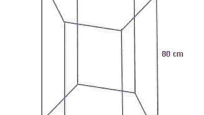 Sebuah prisma tegak segienam beraturan ABCDEF GHIJKL mempunyai panjang rusuk alas 10 cm dan panjang rusuk tegak 80 cm