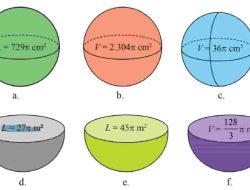 Jari-jari Dari Bola dan Setengah Bola Tertutup Berikut L 729π cm² L 27π m²