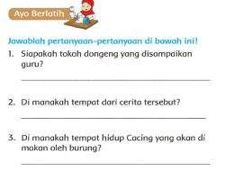 Di Manakah Tempat Hidup Cacing yang Akan Di Makan Oleh Burung Jawaban Tema 7 Kelas 2 Halaman 62