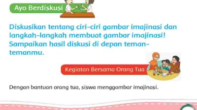 Diskusikan Tentang Ciri-Ciri Gambar Imajinasi dan Langkah-Langkah Membuat Kunci Jawaban Tema 7 Kelas 2 Halaman 123