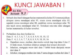 Kunci Jawaban Matematika Kelas 8 Halaman 253 254 255 Ayo Kita Berlatih 9.3 Semester 2