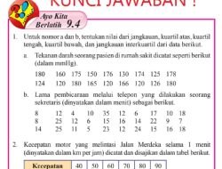 Kunci Jawaban Matematika Kelas 8 Halaman 260 261 Ayo Kita Berlatih 9.4 Semester 2