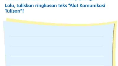 Temukan Kalimat Utama Dari Tiap Paragraf Lalu Tuliskan Ringkasan Teks Alat Komunikasi Tulisan Jawaban Tema 7 Kelas 3 Halaman 146