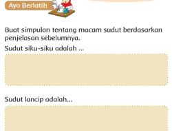 Buat Simpulan Tentang Macam Sudut Berdasarkan Penjelasan Sebelumnya Sudut Siku-Siku Adalah Tema 8 Kelas 3 Halaman 35