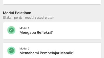 Kunci jawaban Cerita Reflektif Modul 3 Berpikir Reflektif Refleksi Metakognisi dan soal latihan pemahaman topik Refleksi