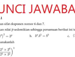 Kunci Jawaban Matematika Kelas 10 Halaman 8 Kurikulum Merdeka Latihan 1.1