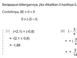 Kunci Jawaban Matematika Kelas 7 Halaman 39 Kurikulum Merdeka Tentukan Hasil Kali +14 dengan +1