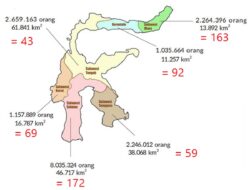 Ayo Hitunglah Kepadatan Populasi Pada Tahun 2010 Dari Tiap Provinsi yang Ada di Pulau Sulawesi Berikut Ini