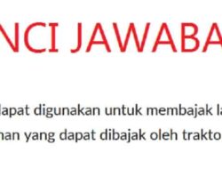 Sebuah Traktor Kecil Dapat Digunakan Untuk Membajak Lahan Seluas 900 m² dalam 3 Jam