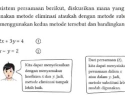 Kunci Jawaban Matematika Kelas 8 Halaman 40 Kurikulum Merdeka Selesaikan Sistem Persamaan Berikut Menggunakan Metode Substitusi