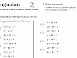 Kunci Jawaban Matematika Kelas 8 Halaman 43 Kurikulum Merdeka Penguatan 2