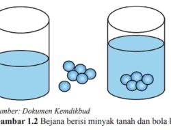 Sebuah Bola Karet dengan Diameter 7 Cm Direndam dalam Sebuah Bejana Berisi Minyak Tanah Selama 3 Jam