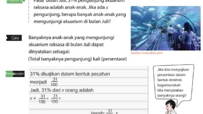 Kunci jawaban Matematika kelas 7 halaman 69 70 kurikulum merdeka berapakah banyaknya anak-anak jika total pengunjung adalah 1.400 orang
