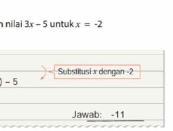 Kunci Jawaban Matematika Kelas 7 Halaman 72 73 Kurikulum Merdeka Hitunglah Nilai Bentuk Aljabar Untuk x = 5