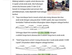Kunci Jawaban Matematika Kelas 7 Halaman 94 95 Kurikulum Merdeka Nyatakanlah dengan Tanda Persamaan dan Pertidaksamaan
