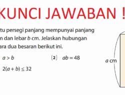 Suatu Persegi Panjang Mempunyai Panjang a cm dan Lebar b cm Jelaskan Hubungan