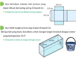Ayo Isilah Tangki Prisma Segi Empat di Bawah Ini Berapa Kali yang Kamu Butuhkan