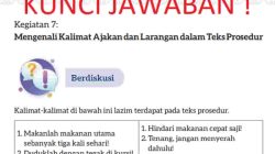 Kalimat Ajakan atau Perintah Kalimat Larangan kunci jawaban Bahasa Indonesia kelas 7 halaman 84 kurikulum merdeka semester 1
