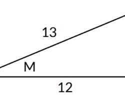 Jika ∠M = θ dan sin θ = 5/13 Tandai ∠M Pada Gambar Segitiga di Samping