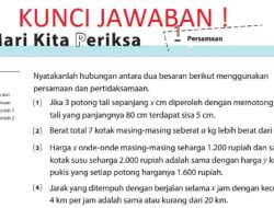 Kunci Jawaban Matematika Kelas 7 Halaman 106 Kurikulum Merdeka Nyatakanlah Hubungan Antara Dua Besaran Berikut