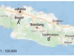 Pada Peta dengan Skala 1 : 100.000 Jarak Antara Titik A Ke B Adalah 3 cm Berapakah Jarak Sebenarnya Dari A ke B
