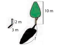 Sebuah Tiang Setinggi 2 m Memiliki Bayangan yang Panjangnya 3 m Berapa Panjang
